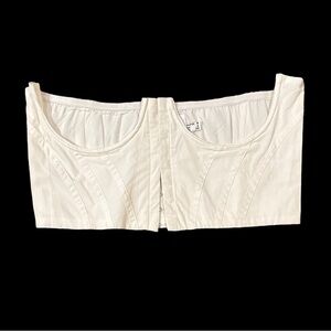 White underboob corset top